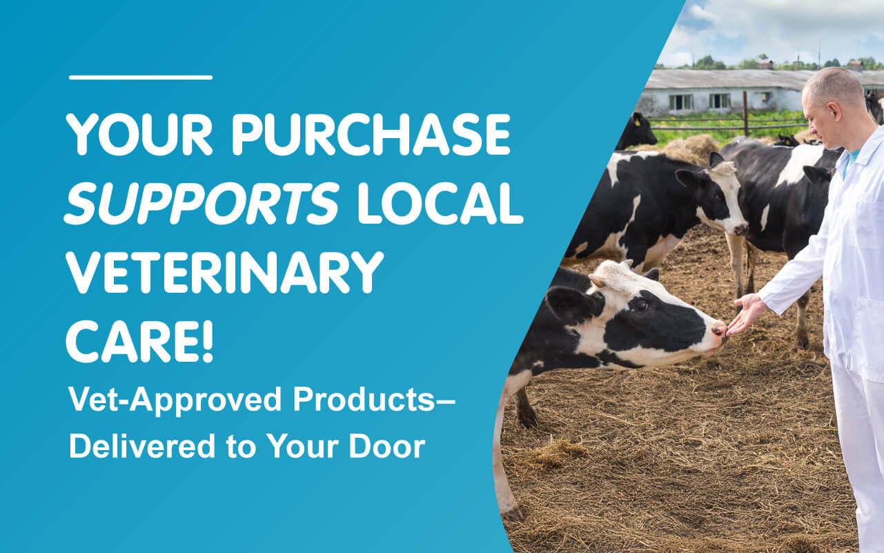 Your purchase supports local veterinary care! Vet-approved products delivered to your door